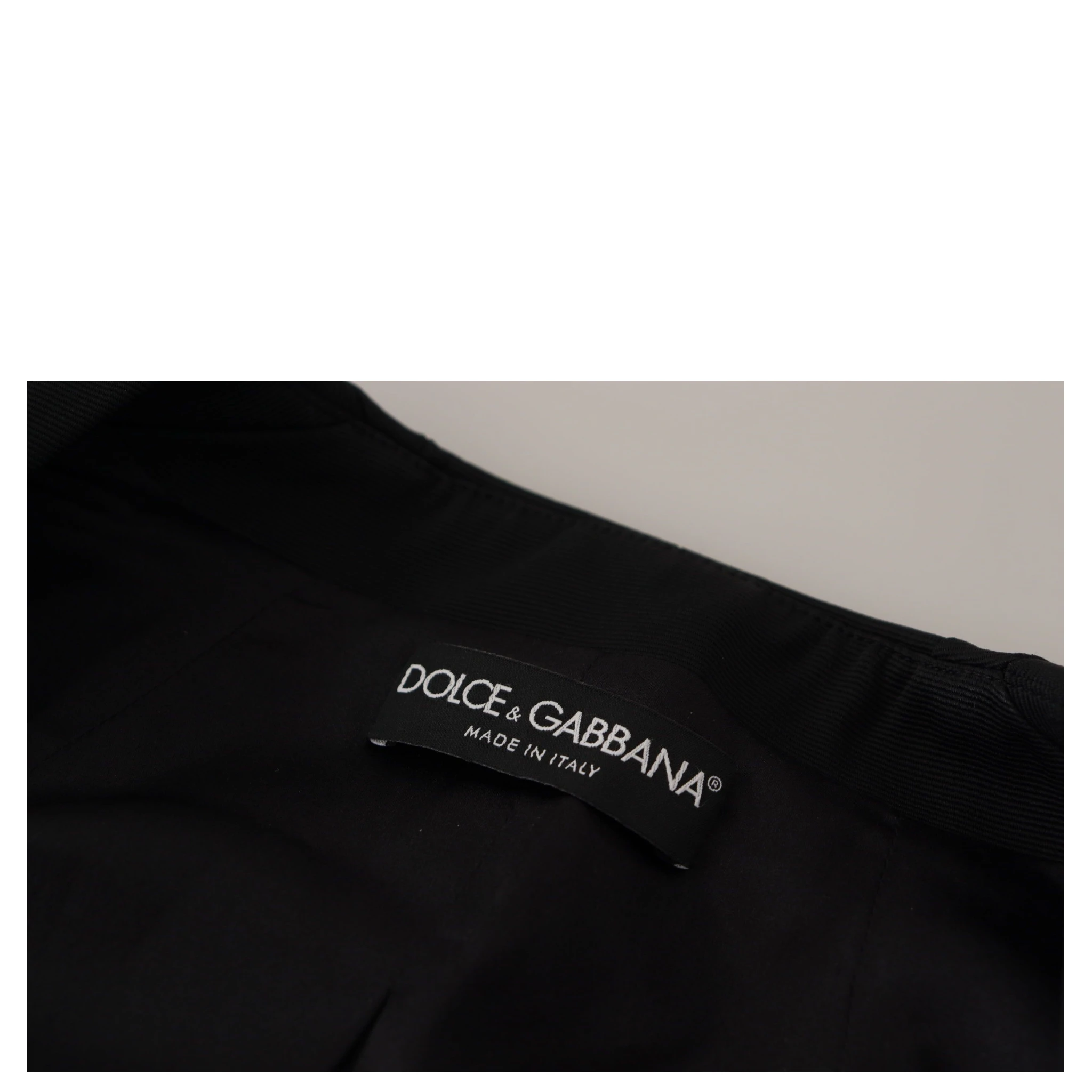 Black Slim Fit Long Sleeves Snap Jacket