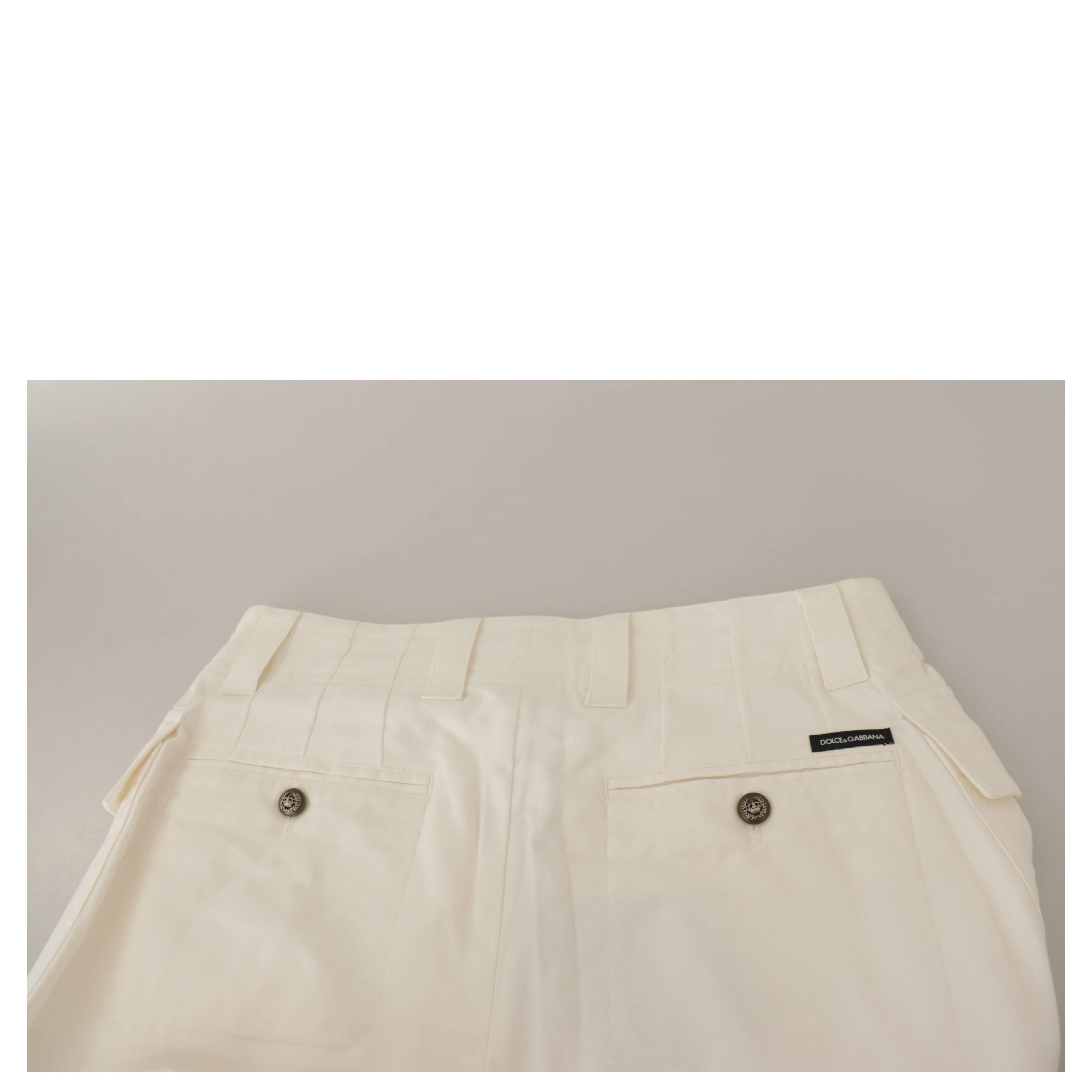 White High Waist Tapered Women Cotton Pants