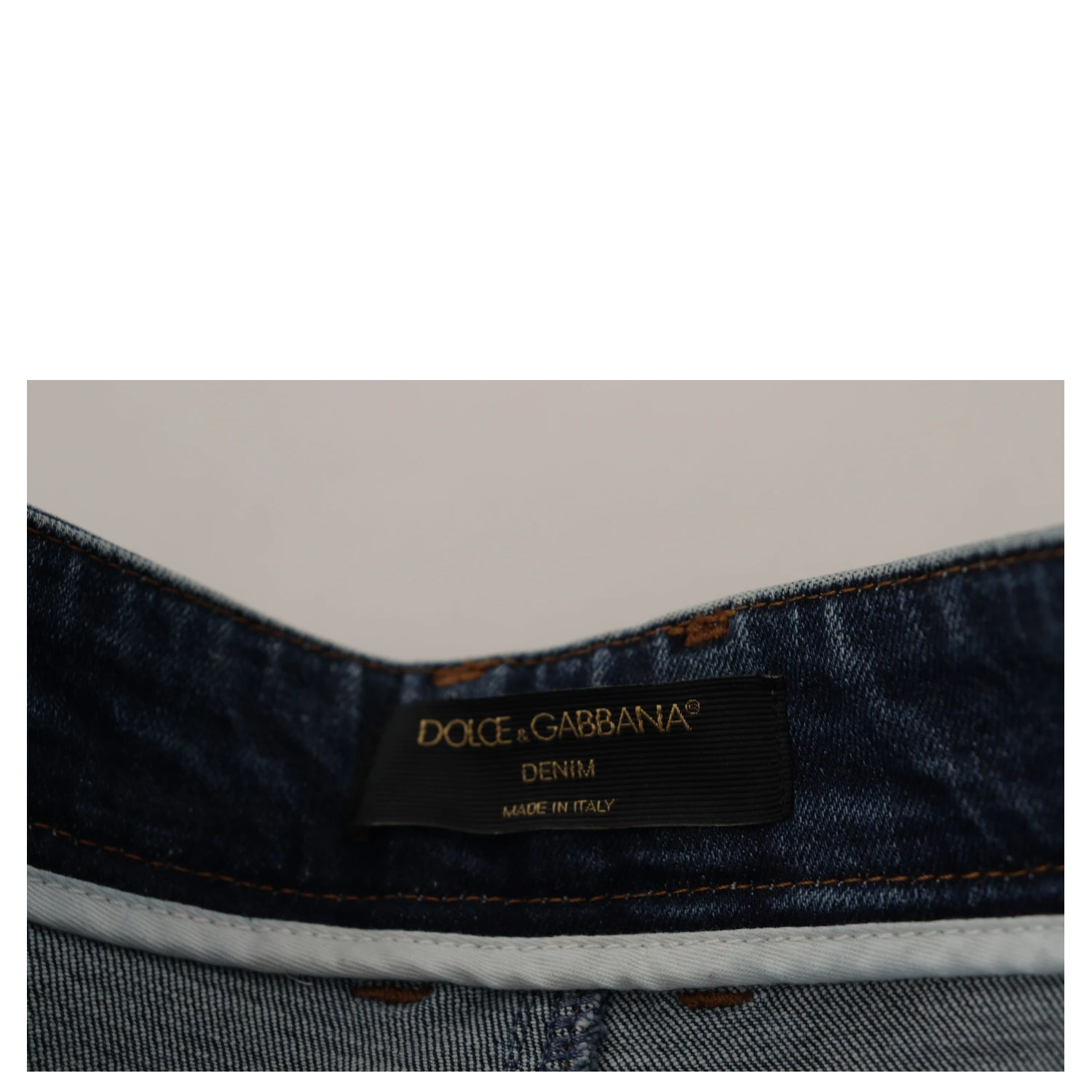 Blue Denim Crystal Embellished Pants Jeans