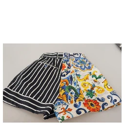 Multicolor Stripes Majolica Bermuda Shorts