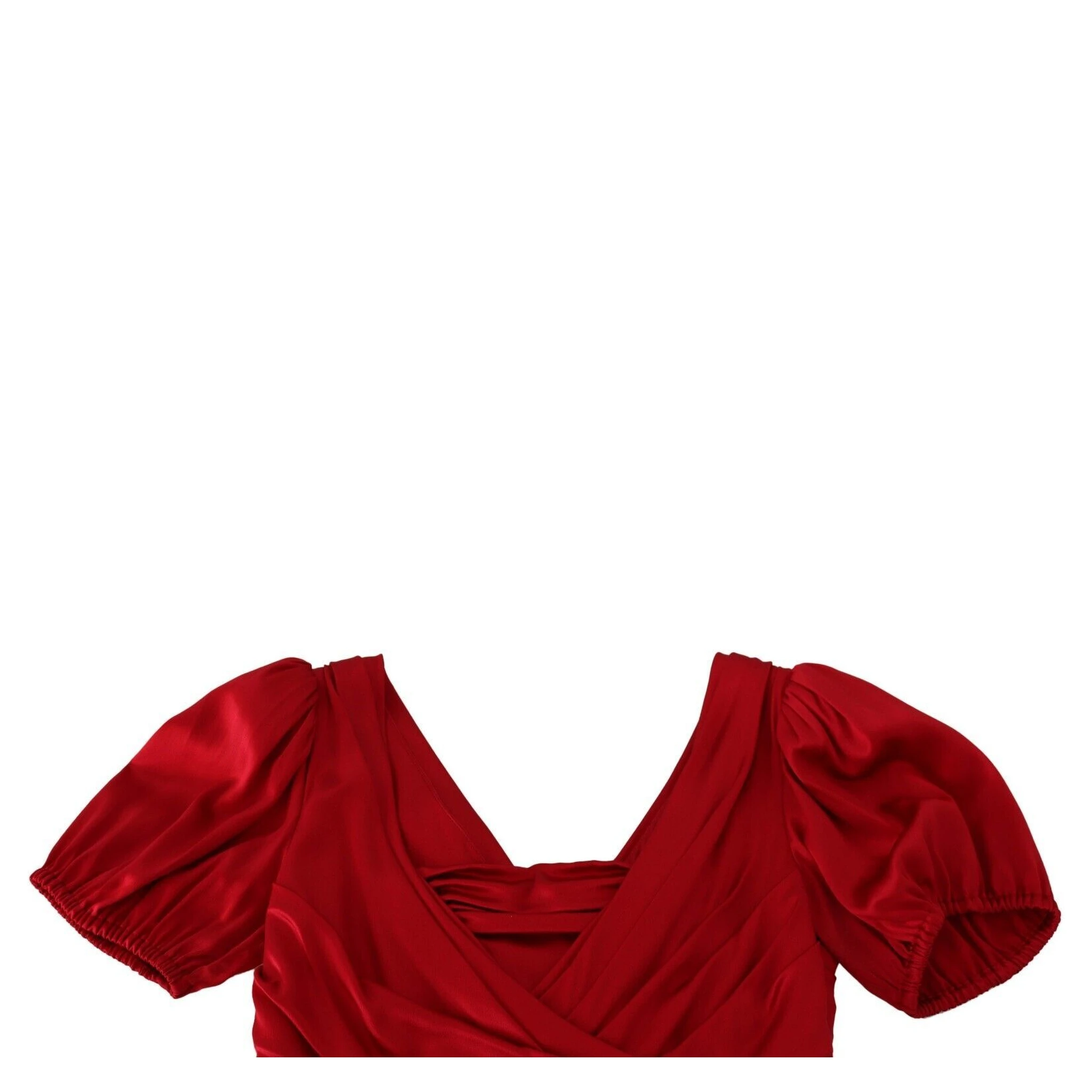 Red Silk Stretch Sheath Mermaid Gown Dress