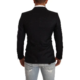 Black Dotted Double Breasted MARTINI Jacket
