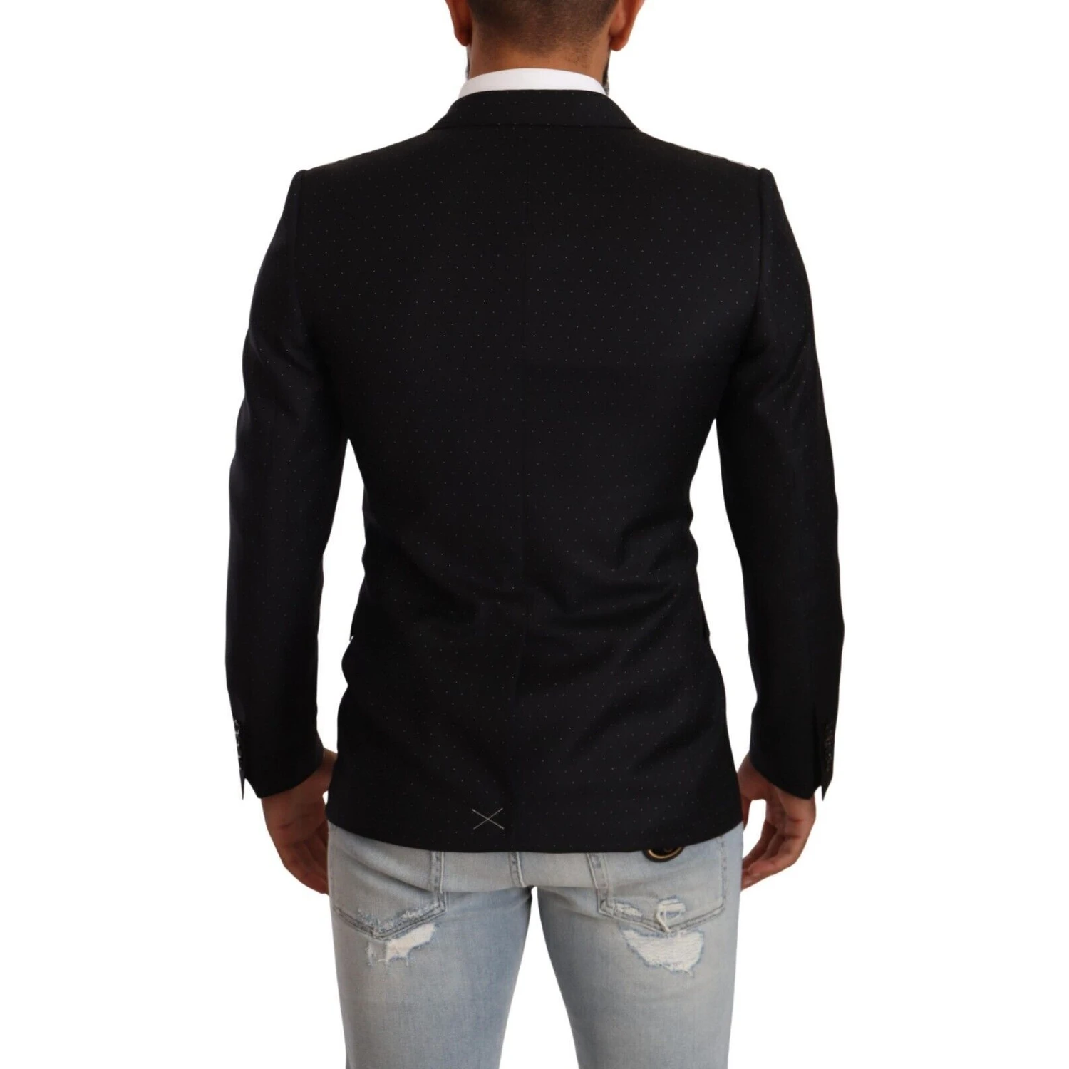 Black Dotted Double Breasted MARTINI Jacket
