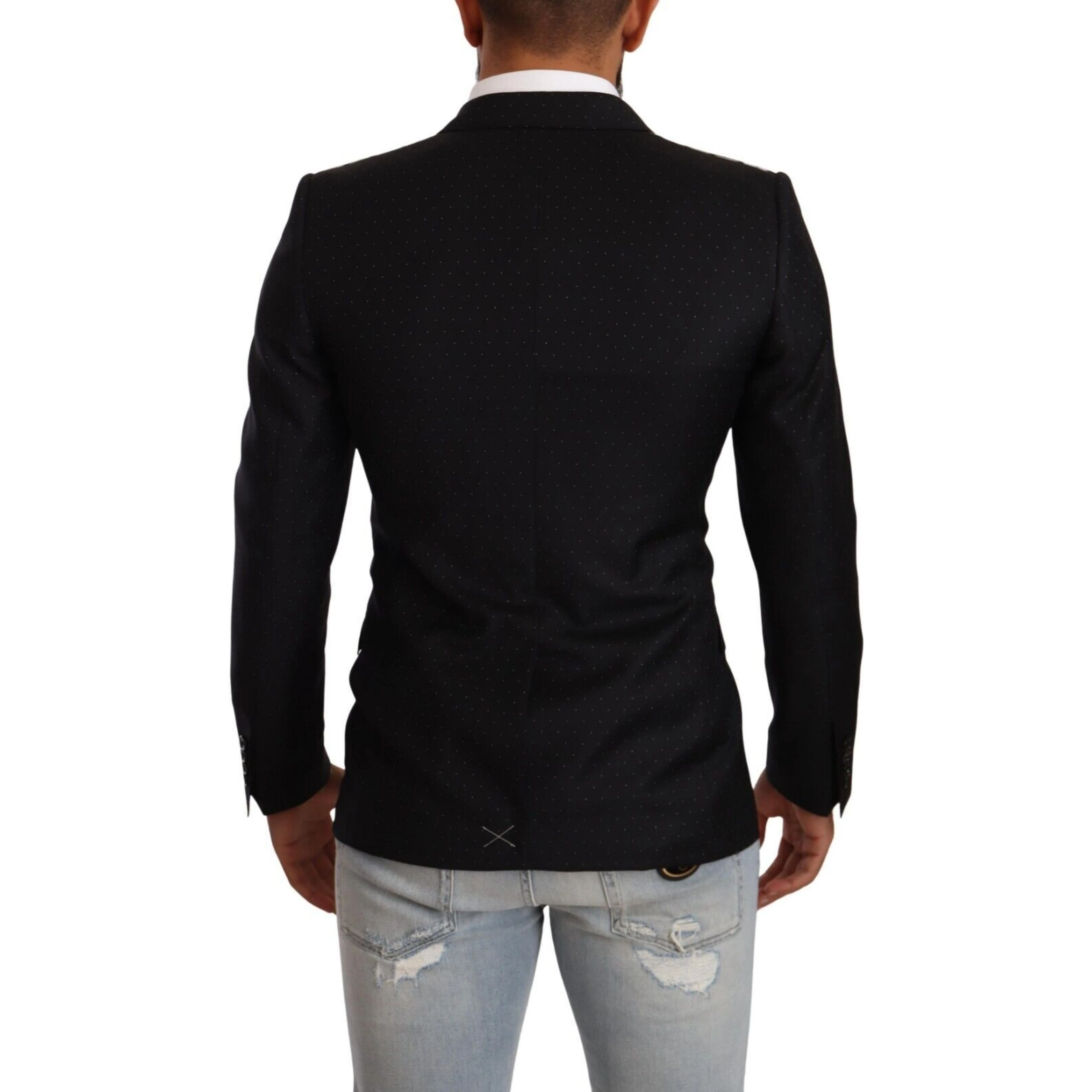 Black Dotted Double Breasted MARTINI Jacket
