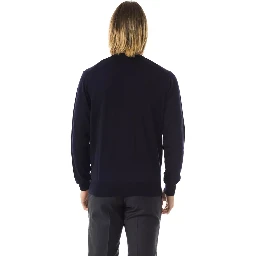 Blue Merino Wool Sweater