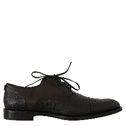 Brown Leather Laceups Dress Mens Shoes