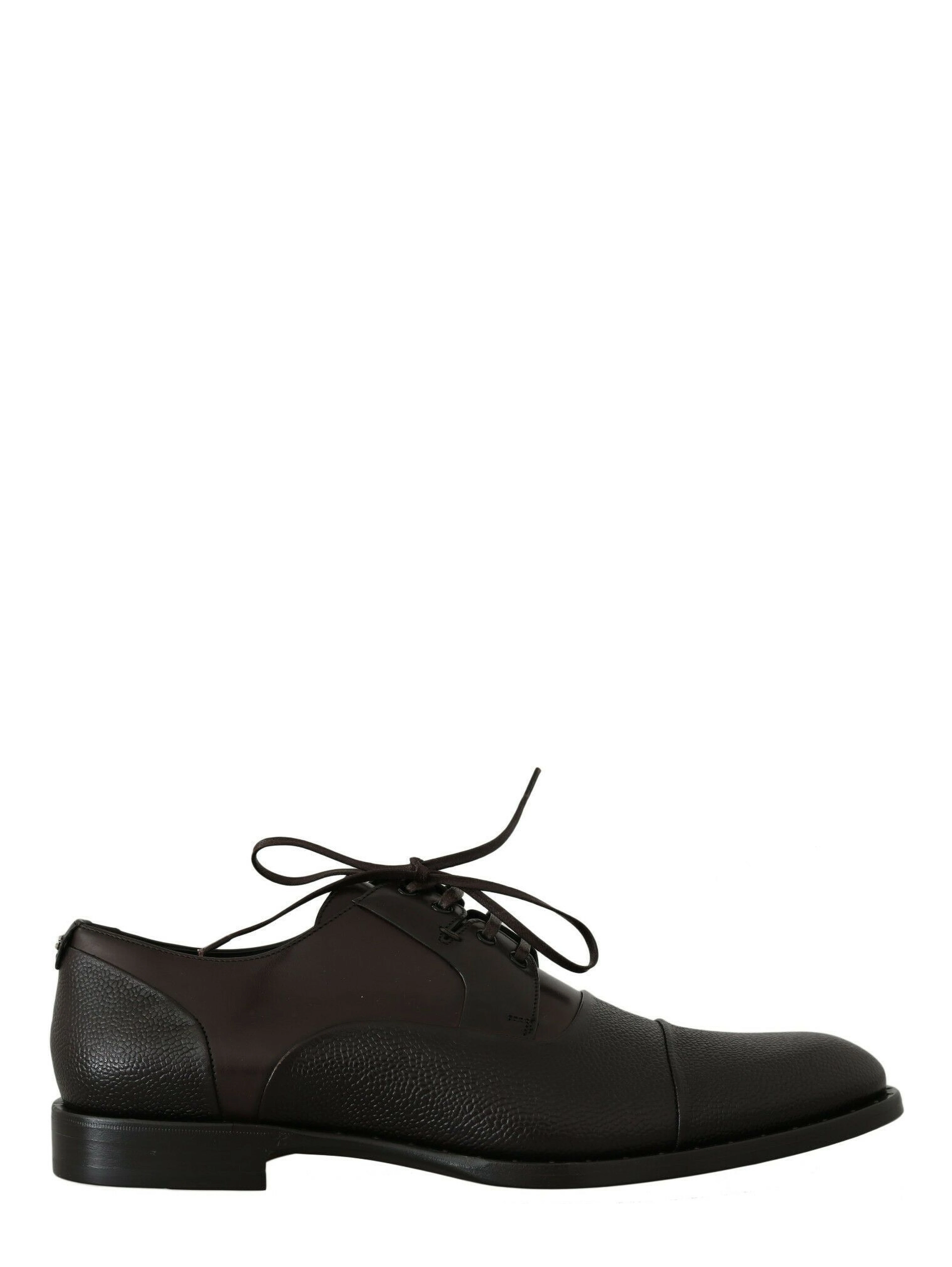 Brown Leather Laceups Dress Mens Shoes