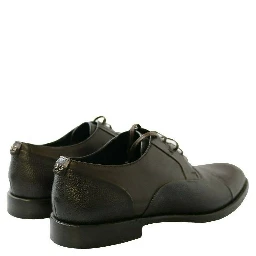 Brown Leather Laceups Dress Mens Shoes