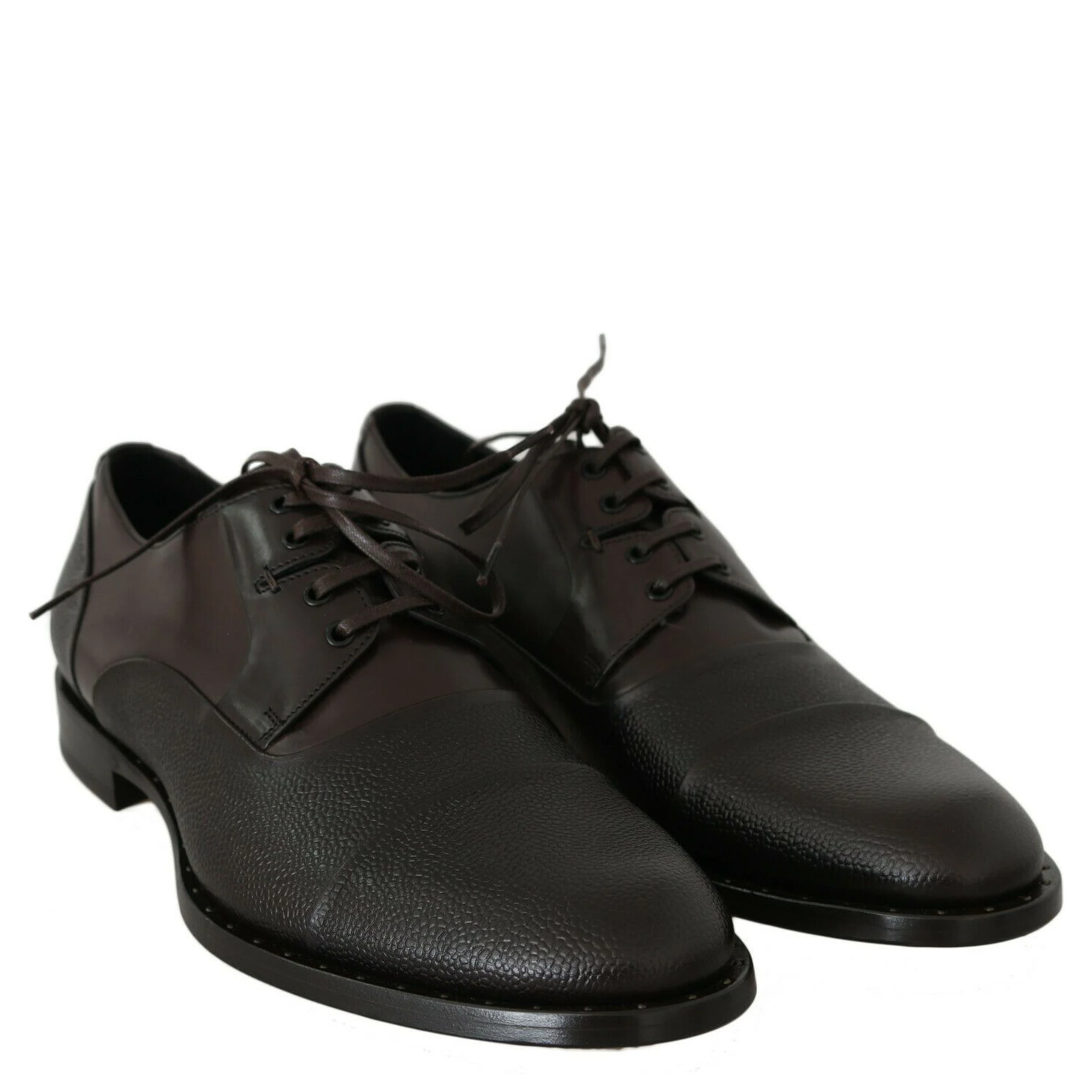 Brown Leather Laceups Dress Mens Shoes