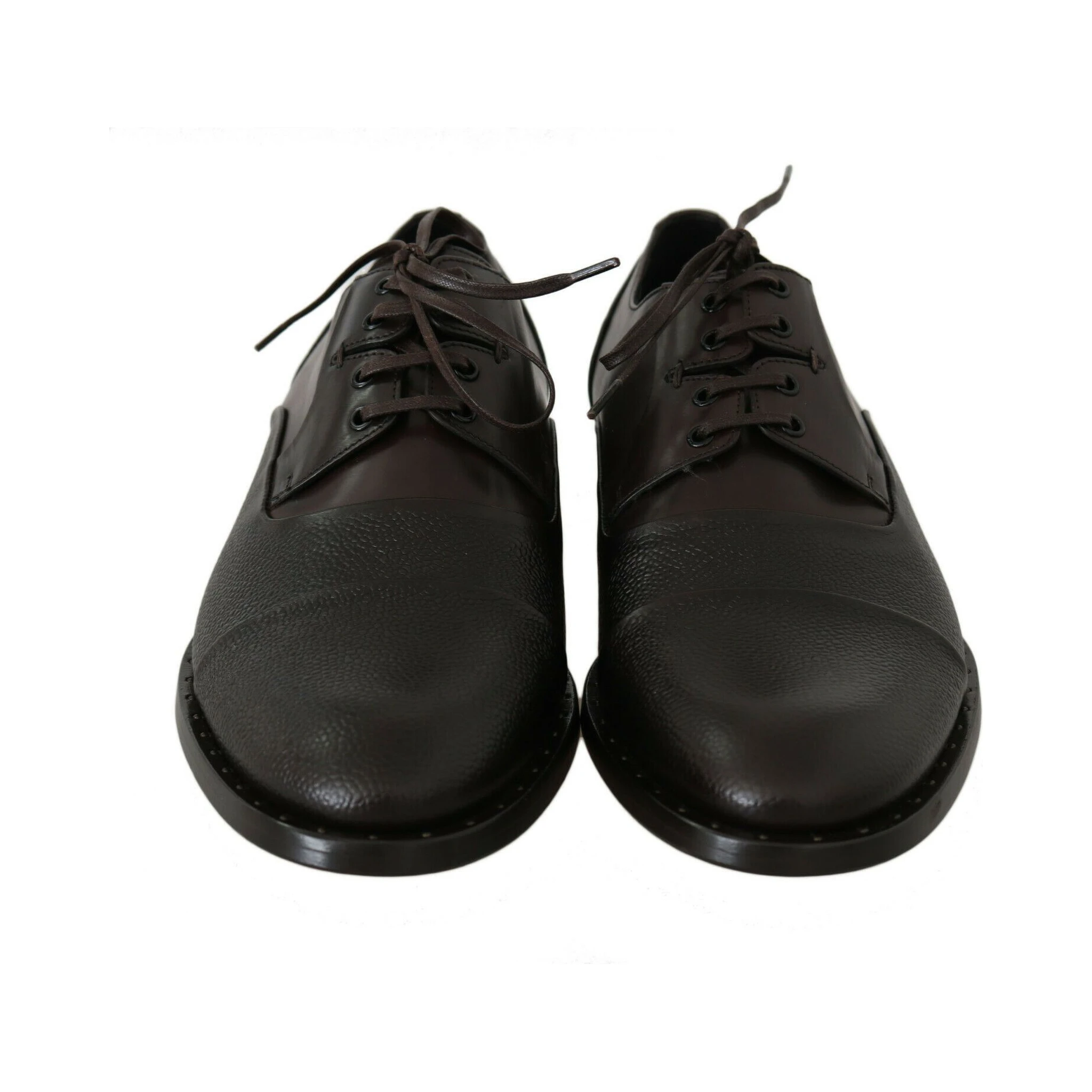 Brown Leather Laceups Dress Mens Shoes