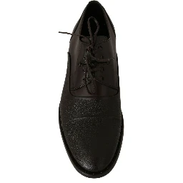 Brown Leather Laceups Dress Mens Shoes