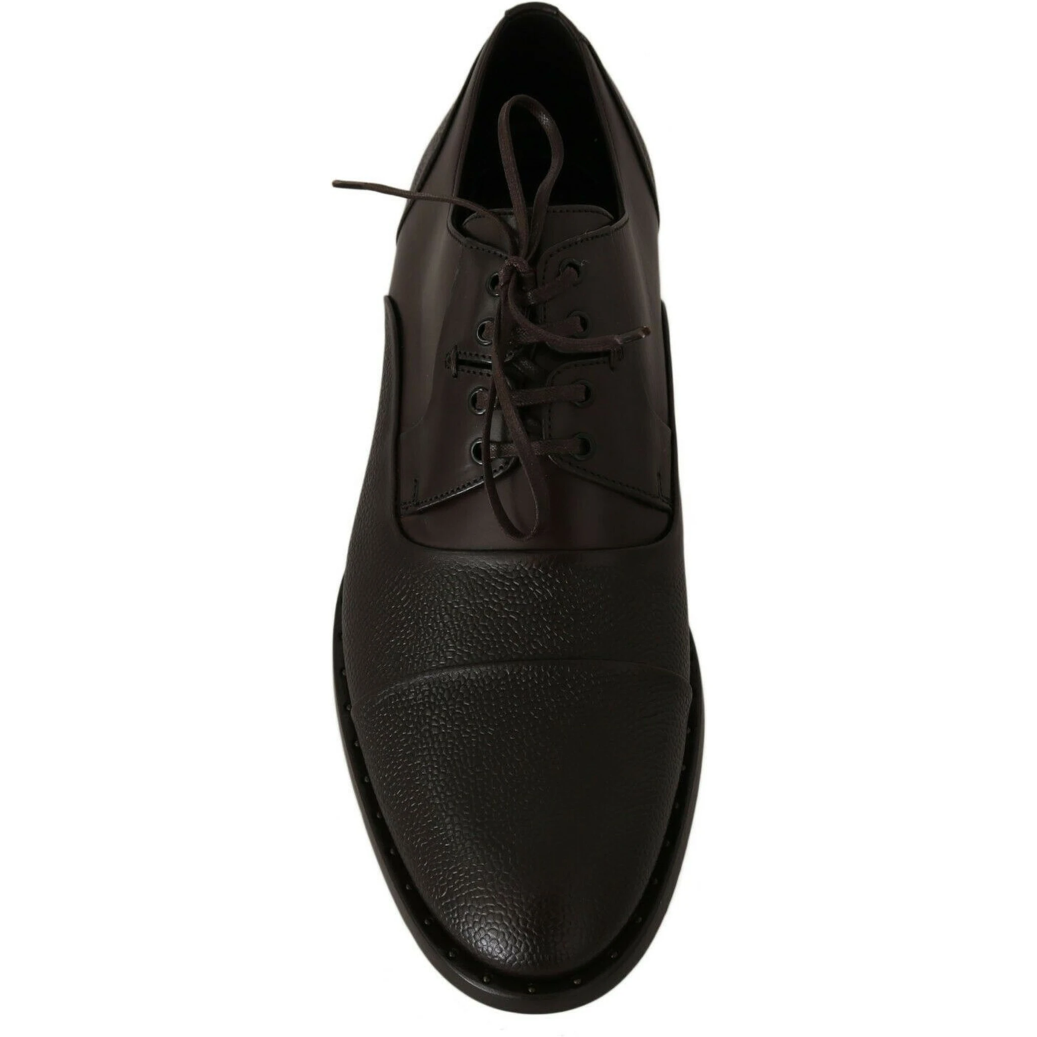 Brown Leather Laceups Dress Mens Shoes