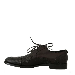 Brown Leather Laceups Dress Mens Shoes