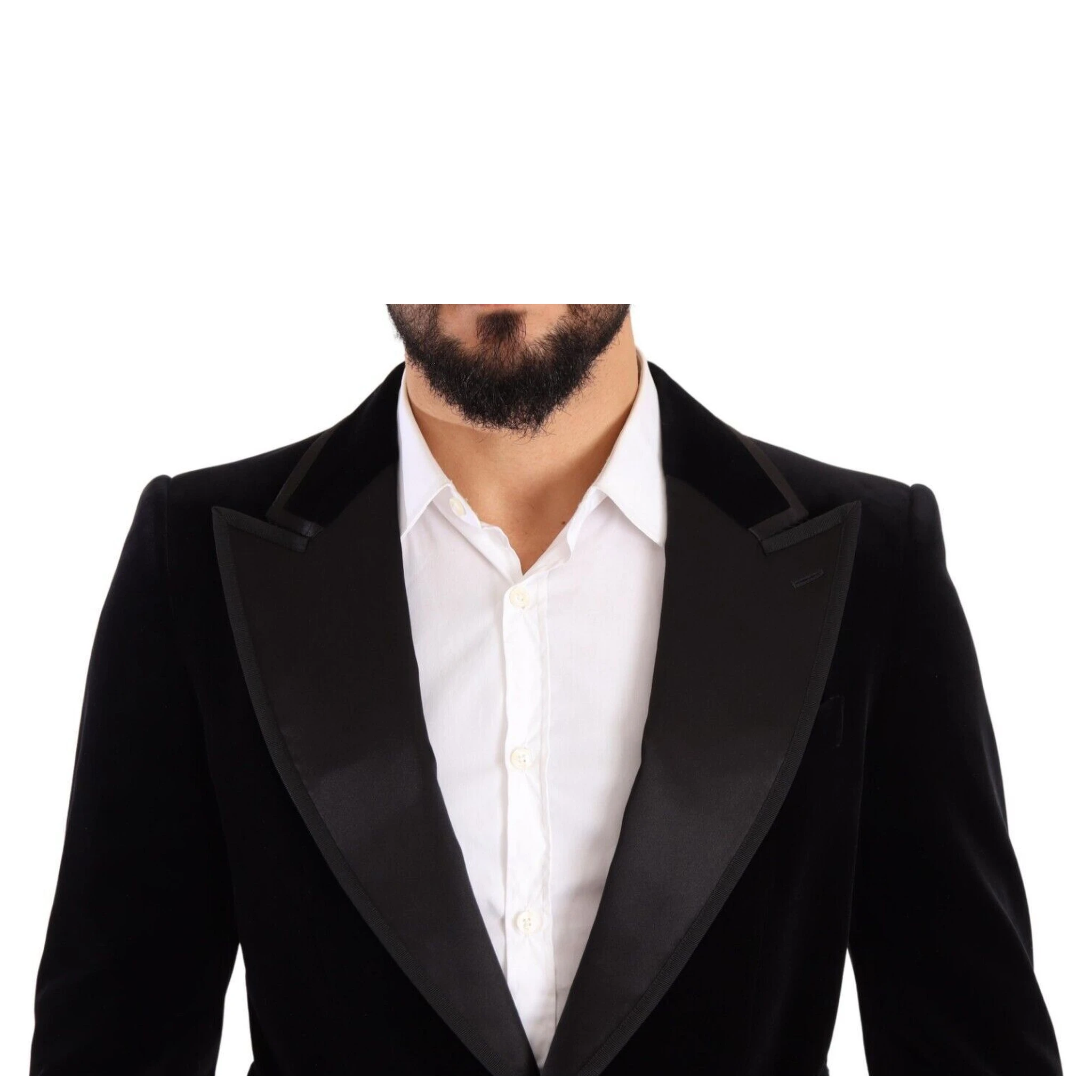 Black Velvet Single Breasted One Button Blazer