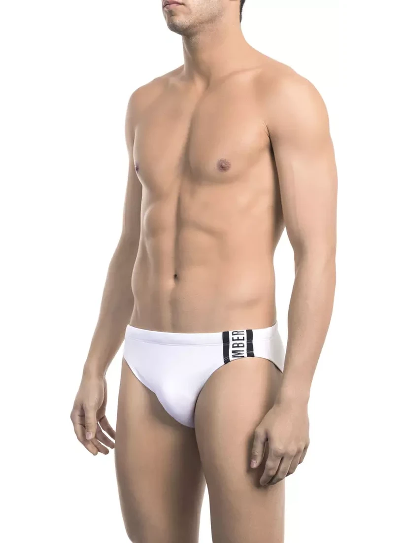 White Polyamide Swimwear