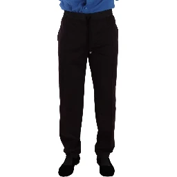 Bordeaux Cotton Mens Skinny Trouser Pants