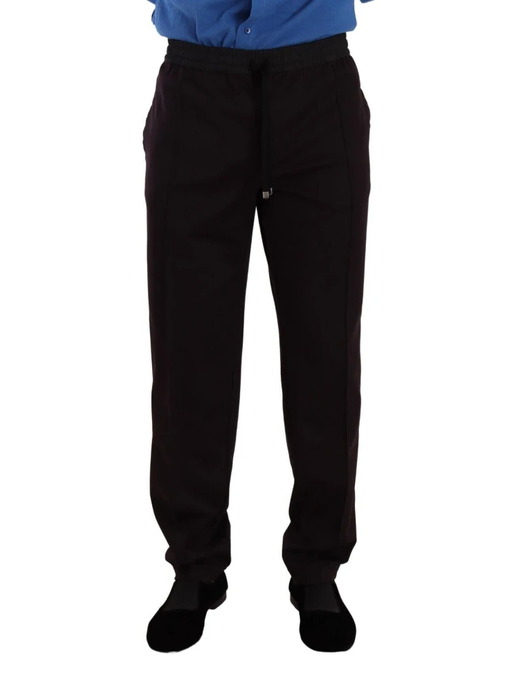 Bordeaux Cotton Mens Skinny Trouser Pants