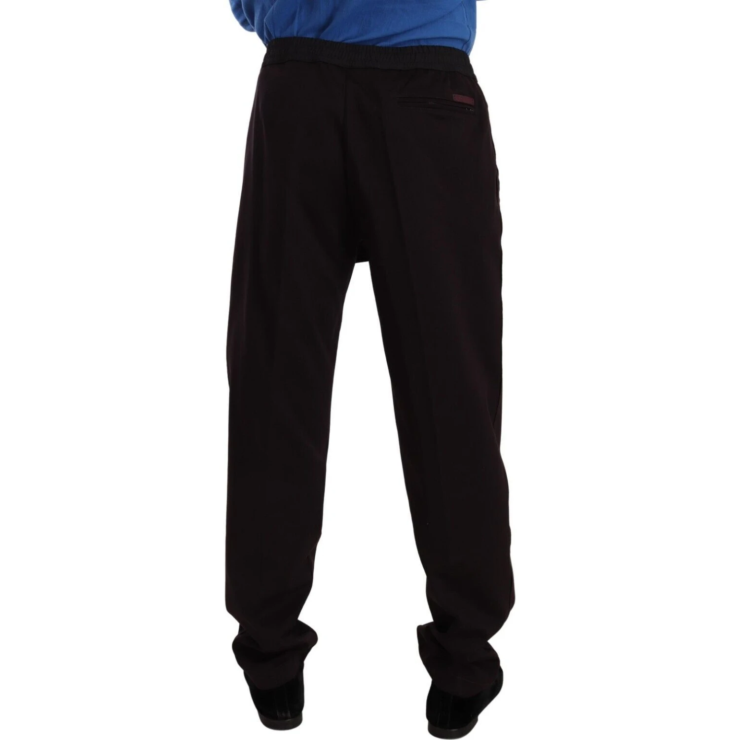 Bordeaux Cotton Mens Skinny Trouser Pants