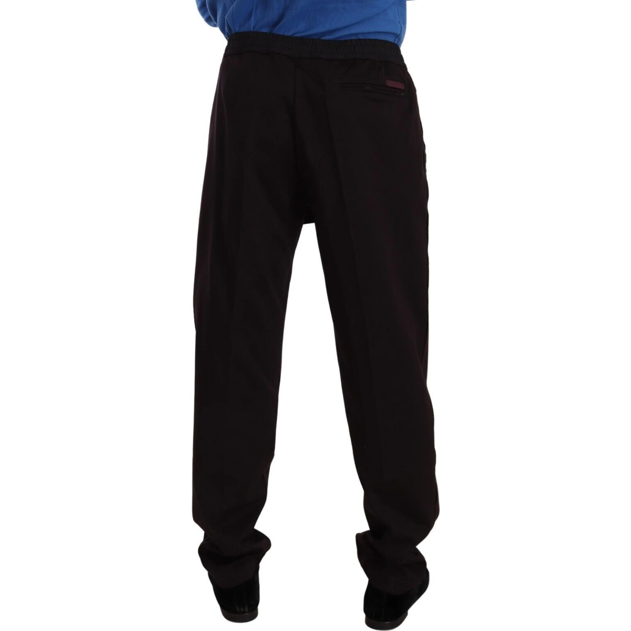 Bordeaux Cotton Mens Skinny Trouser Pants