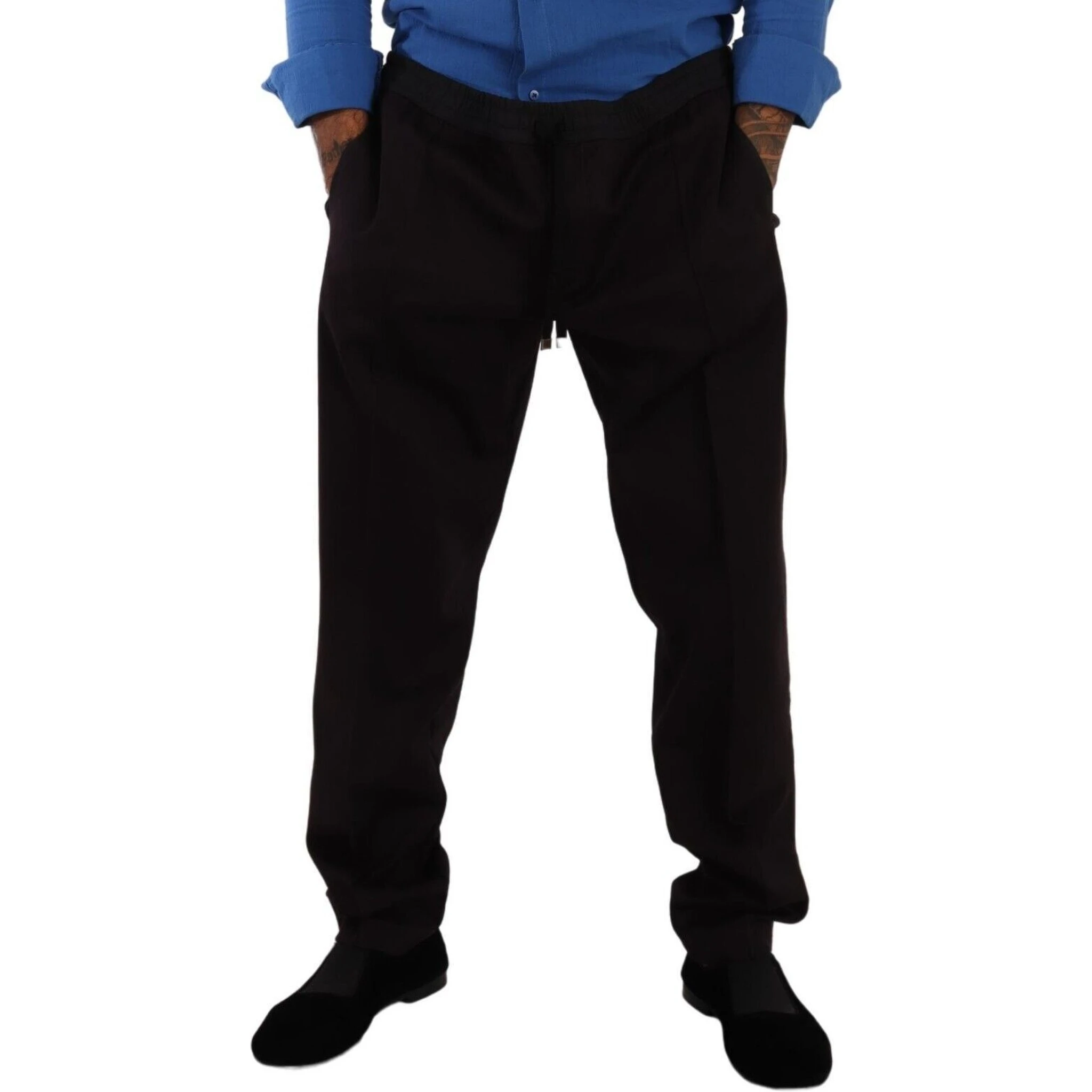 Bordeaux Cotton Mens Skinny Trouser Pants