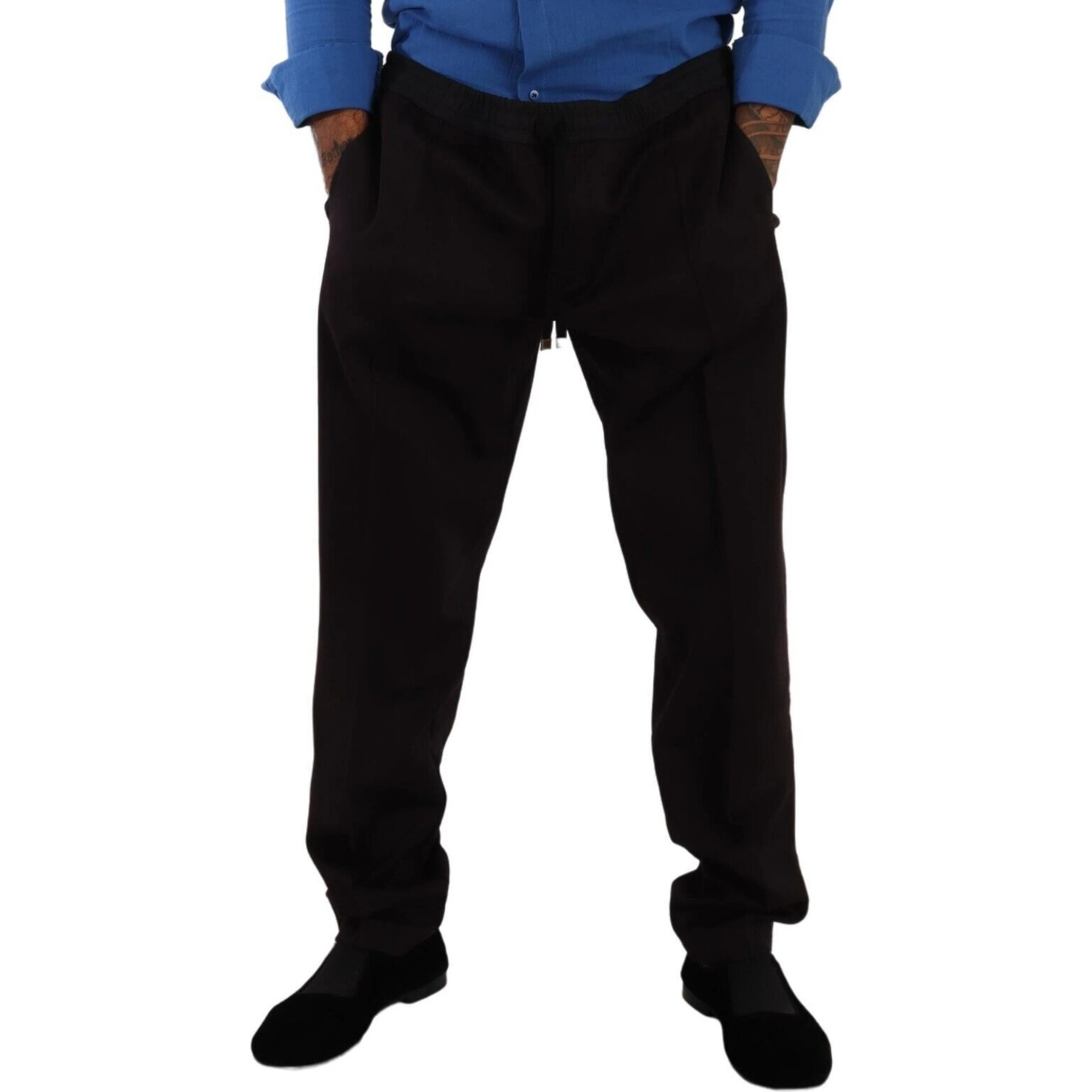 Bordeaux Cotton Mens Skinny Trouser Pants