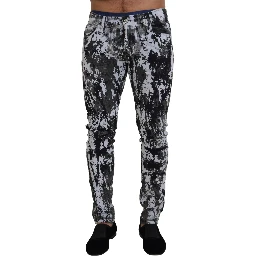 Multicolor Cotton Tie Dye Skinny Denim Jeans