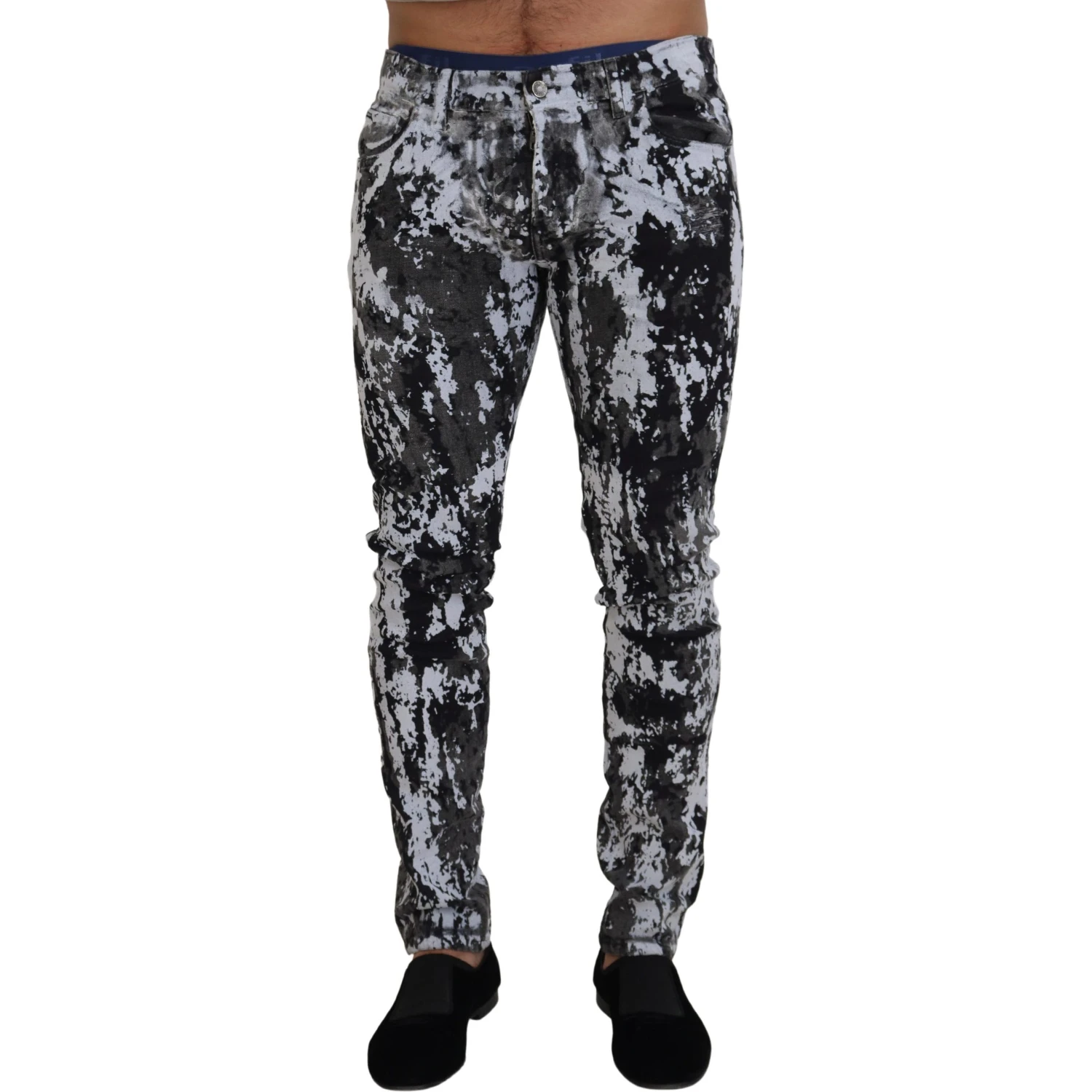 Multicolor Cotton Tie Dye Skinny Denim Jeans