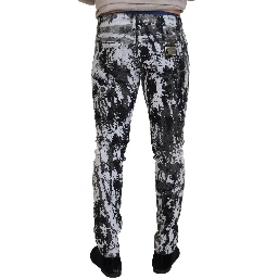 Multicolor Cotton Tie Dye Skinny Denim Jeans