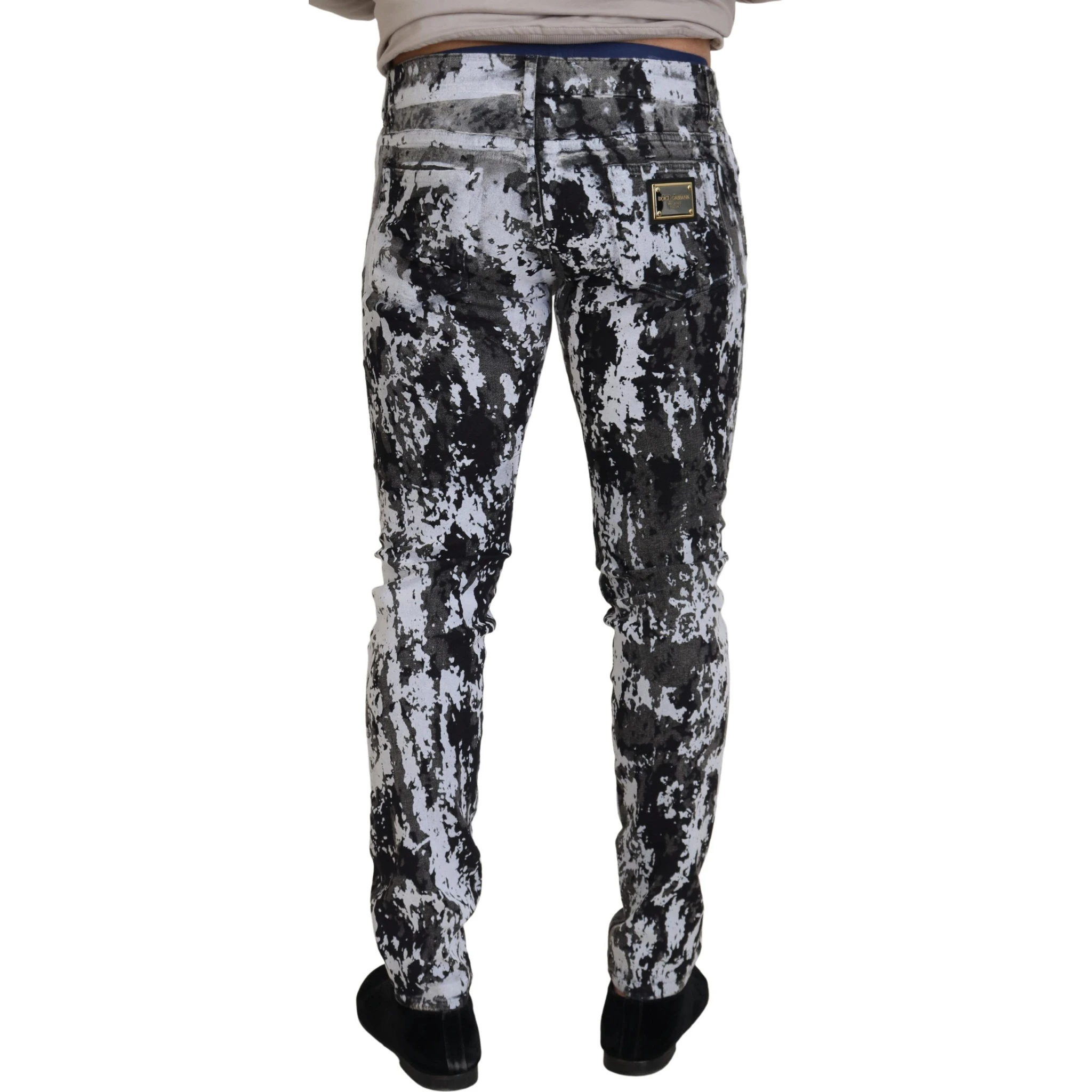Multicolor Cotton Tie Dye Skinny Denim Jeans