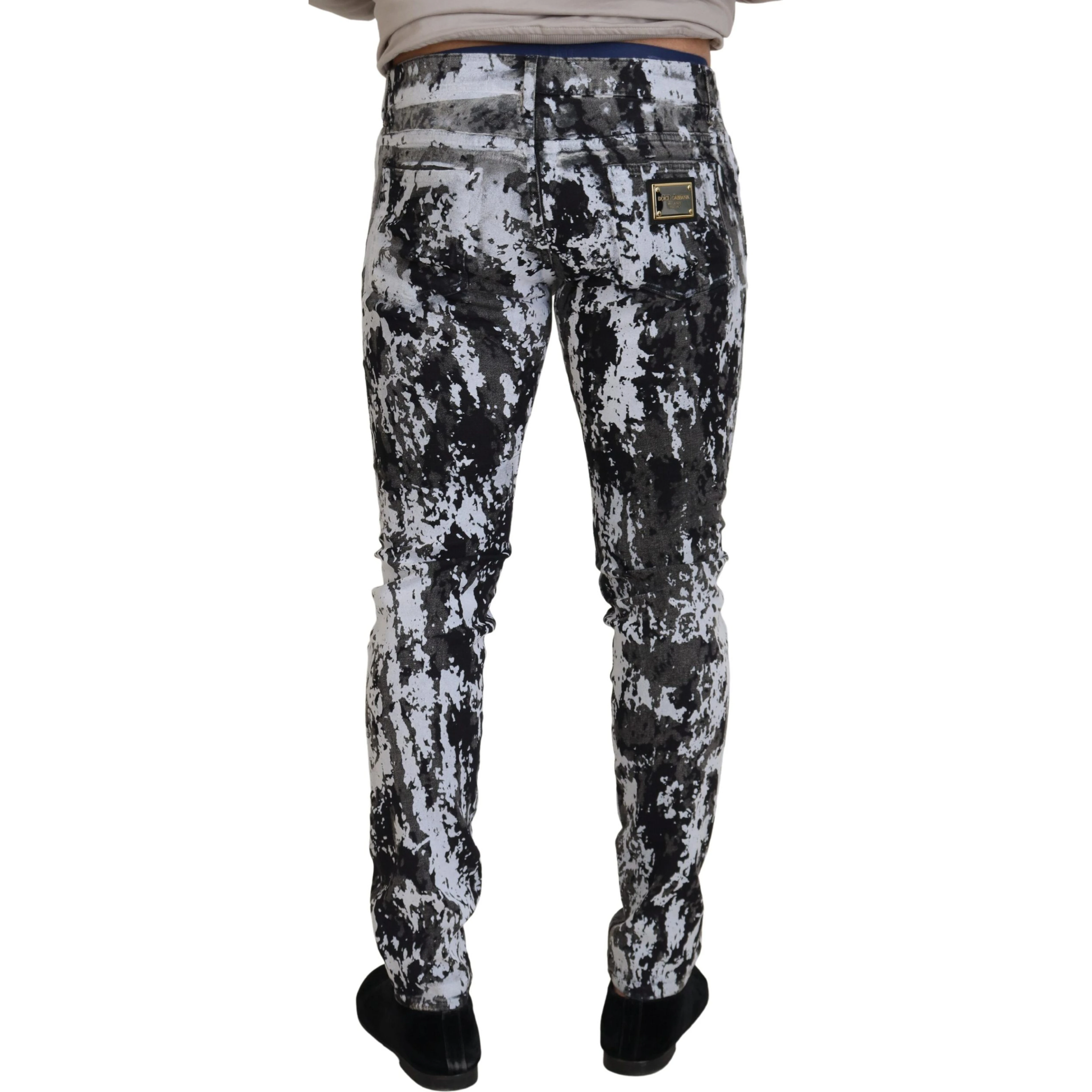 Multicolor Cotton Tie Dye Skinny Denim Jeans