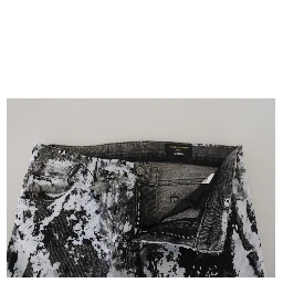 Multicolor Cotton Tie Dye Skinny Denim Jeans