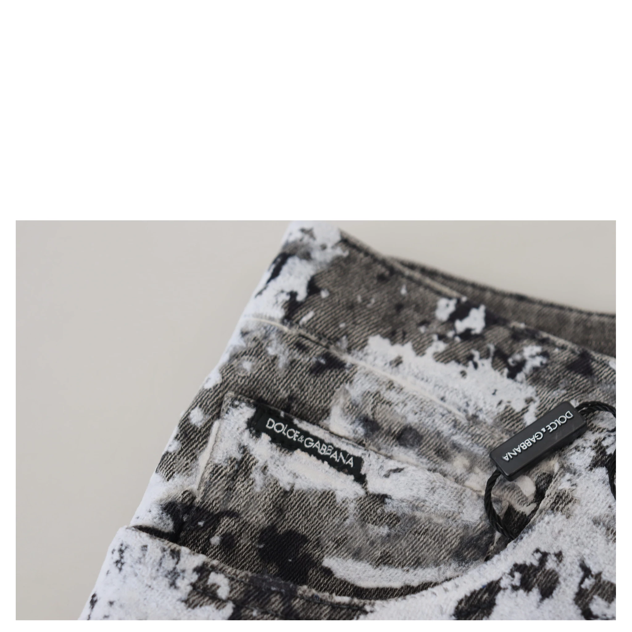 Multicolor Cotton Tie Dye Skinny Denim Jeans