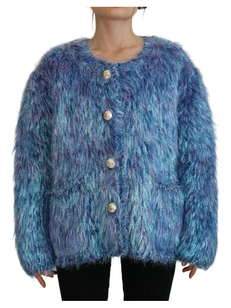 Multicolor Polyester Fringes Coat Jacket