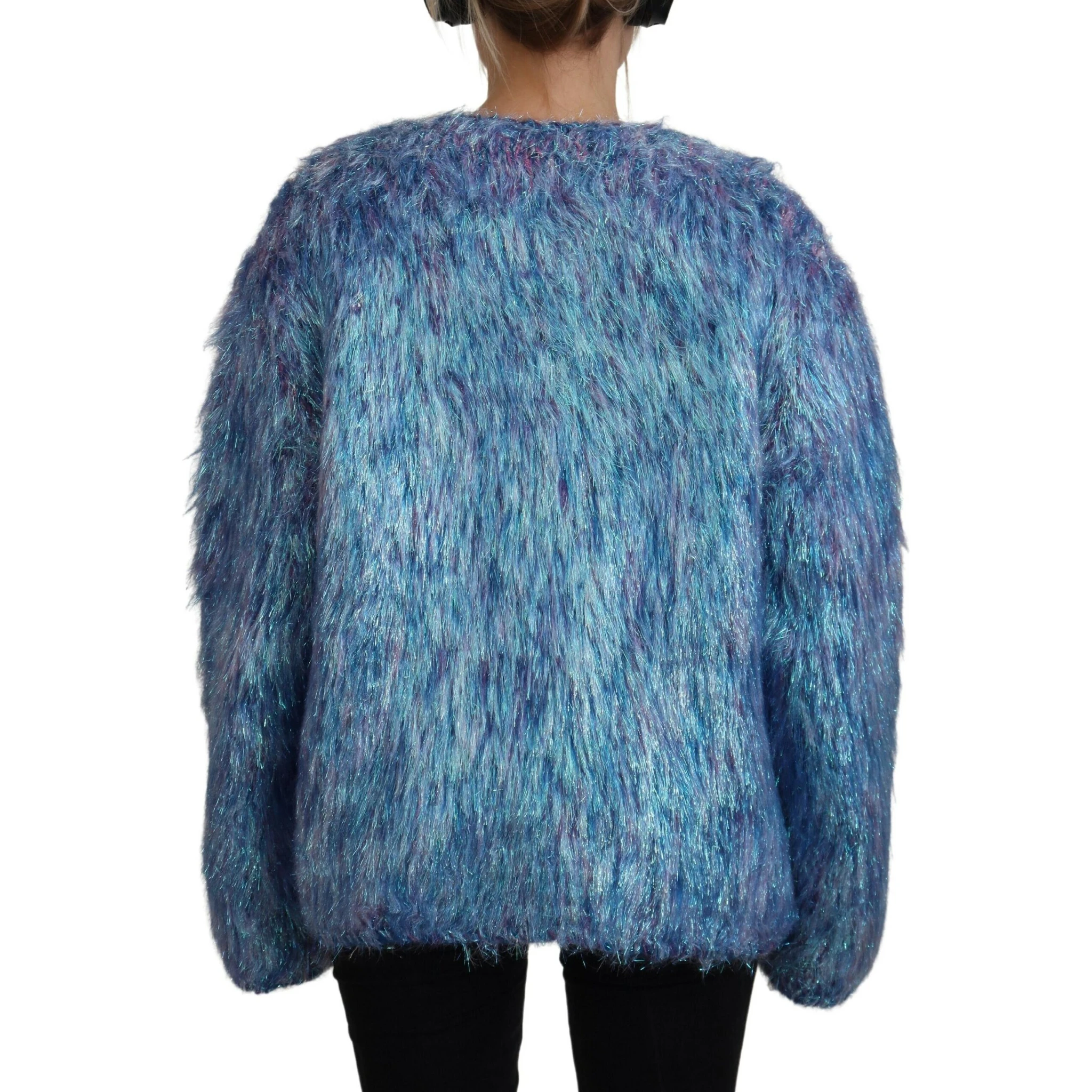 Multicolor Polyester Fringes Coat Jacket