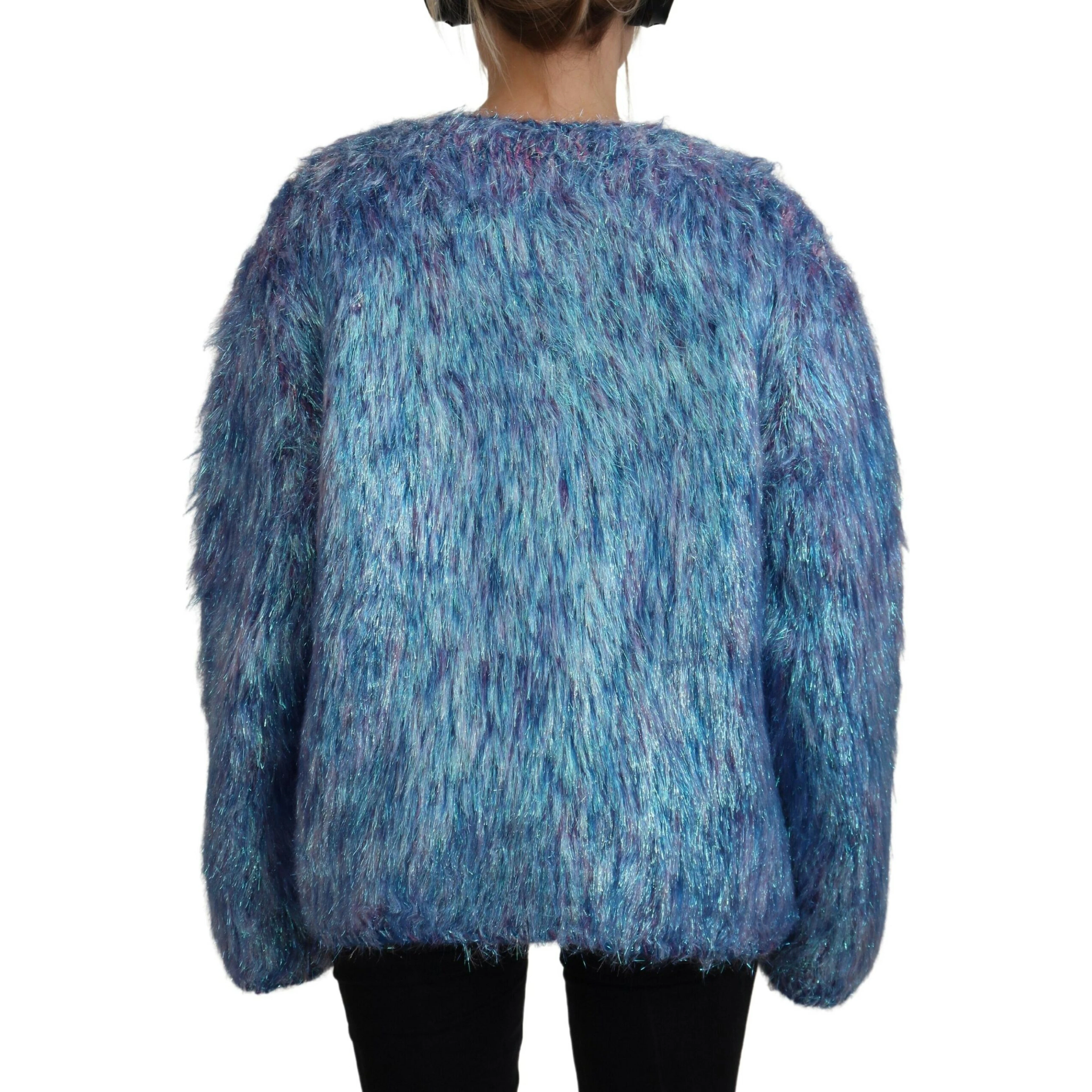 Multicolor Polyester Fringes Coat Jacket