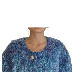 Multicolor Polyester Fringes Coat Jacket