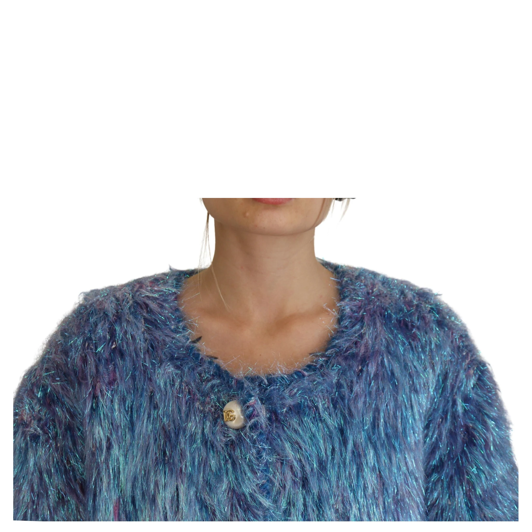 Multicolor Polyester Fringes Coat Jacket