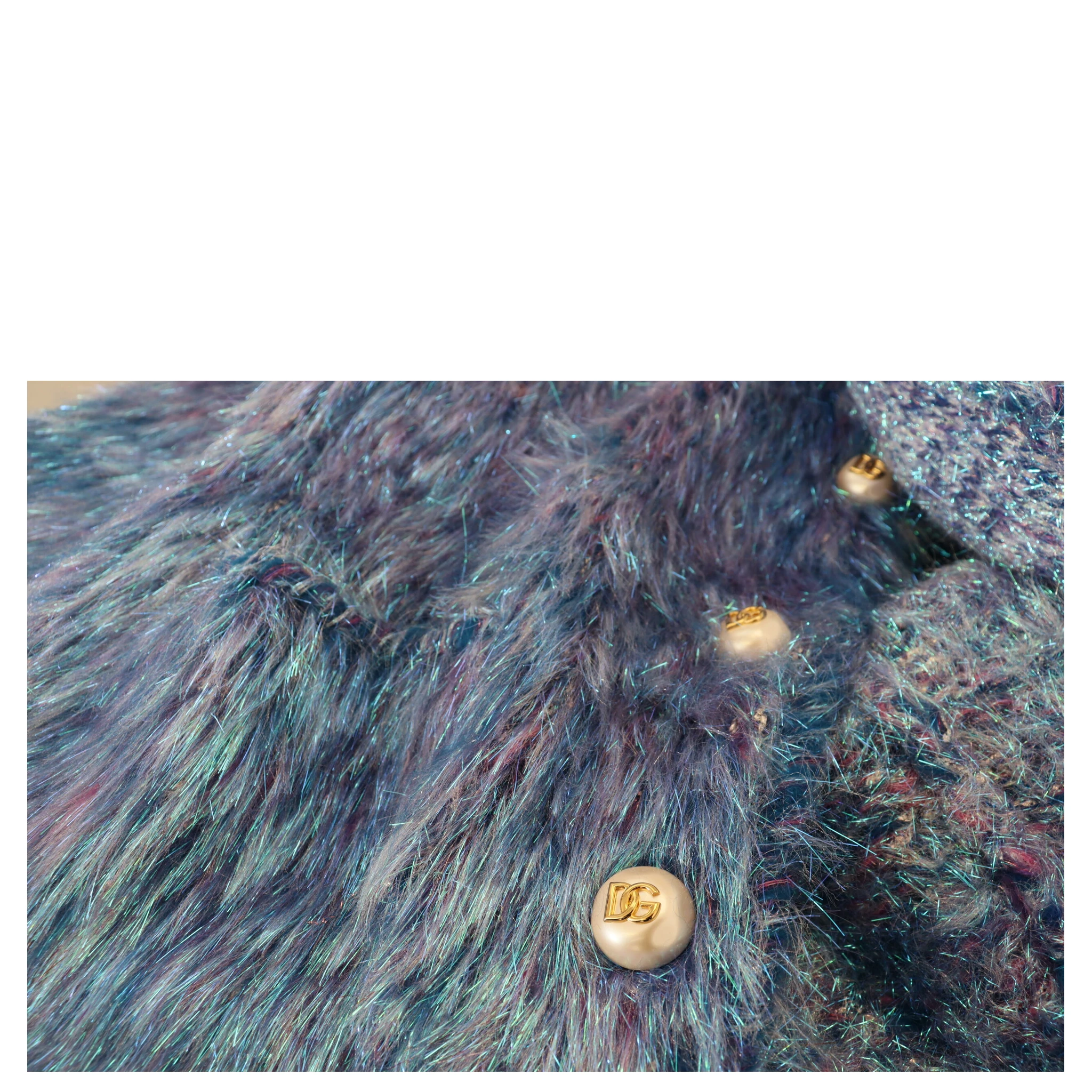 Multicolor Polyester Fringes Coat Jacket