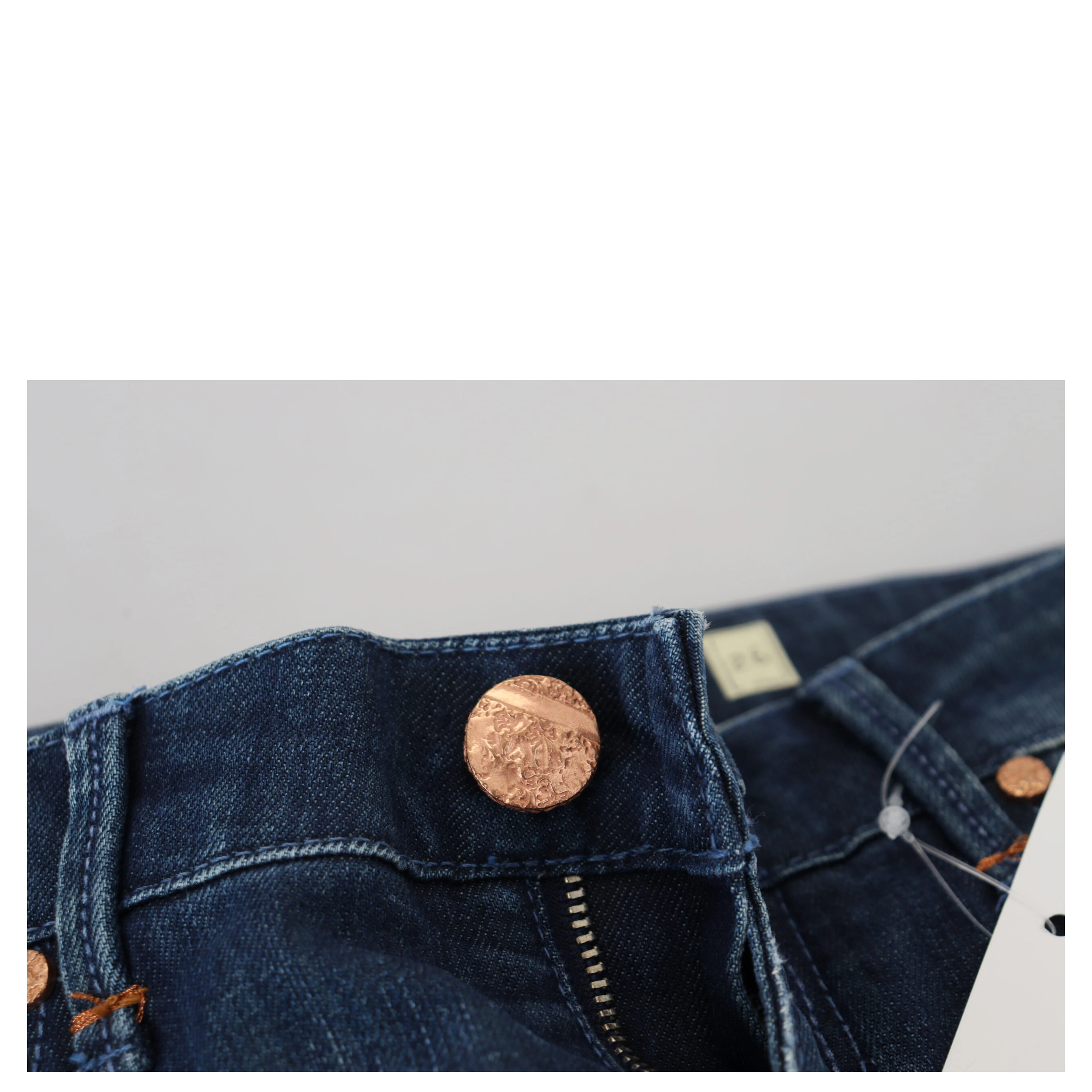 Blue Cotton Slim Fit Women Casual Denim Jeans