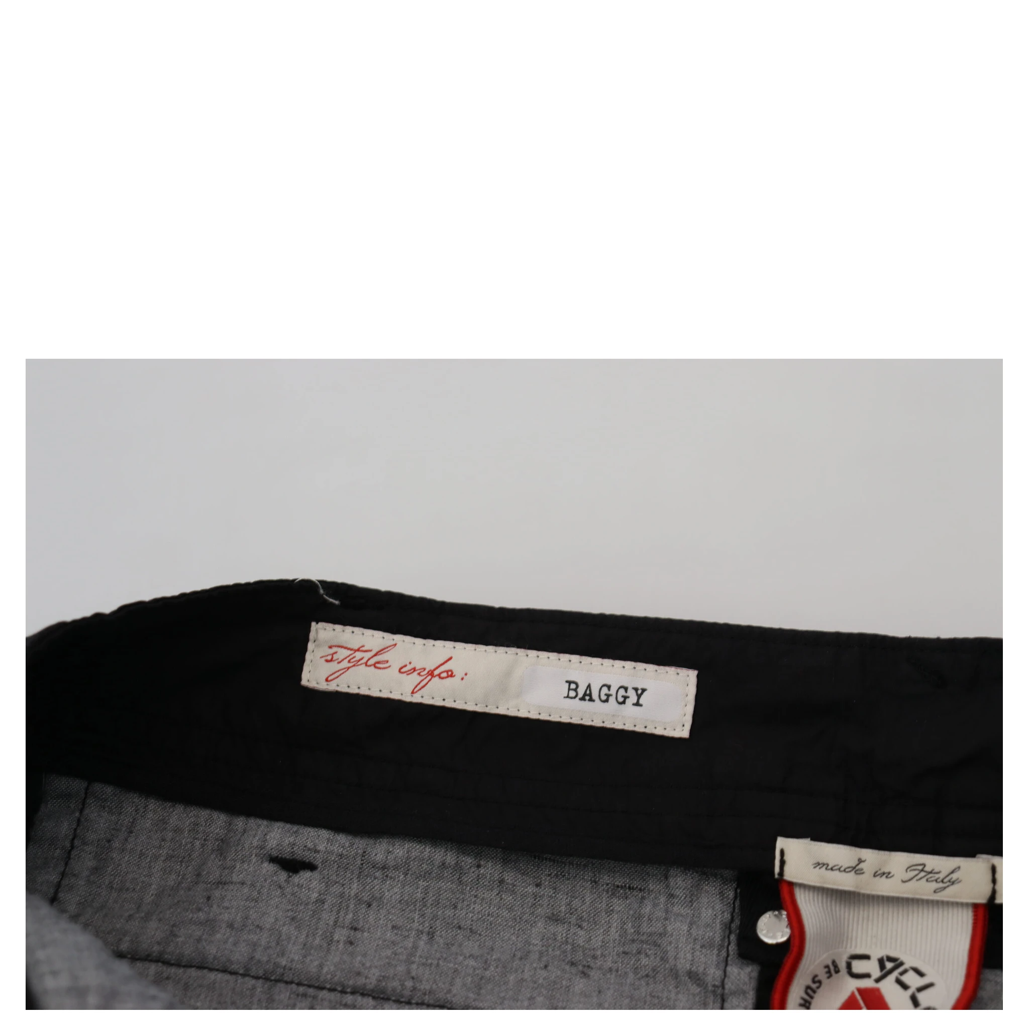 Black Cotton Baggy High Waist Women Pants