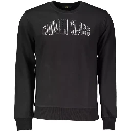 Black Cotton Sweatshirt