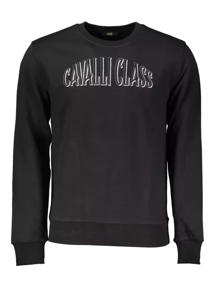 Black Cotton Sweatshirt