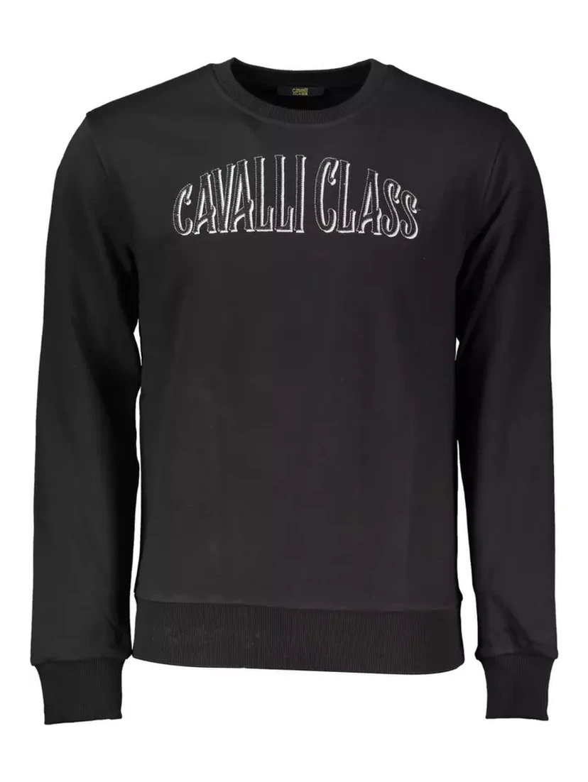 Black Cotton Sweatshirt