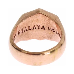 Pink Gold 925 Silver Authentic Clear Ring