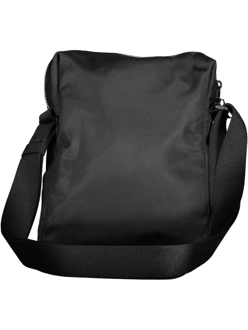 Black Polyester Shoulder Bag