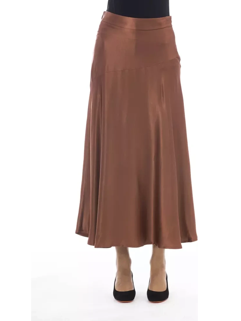 Brown Viscose Skirt