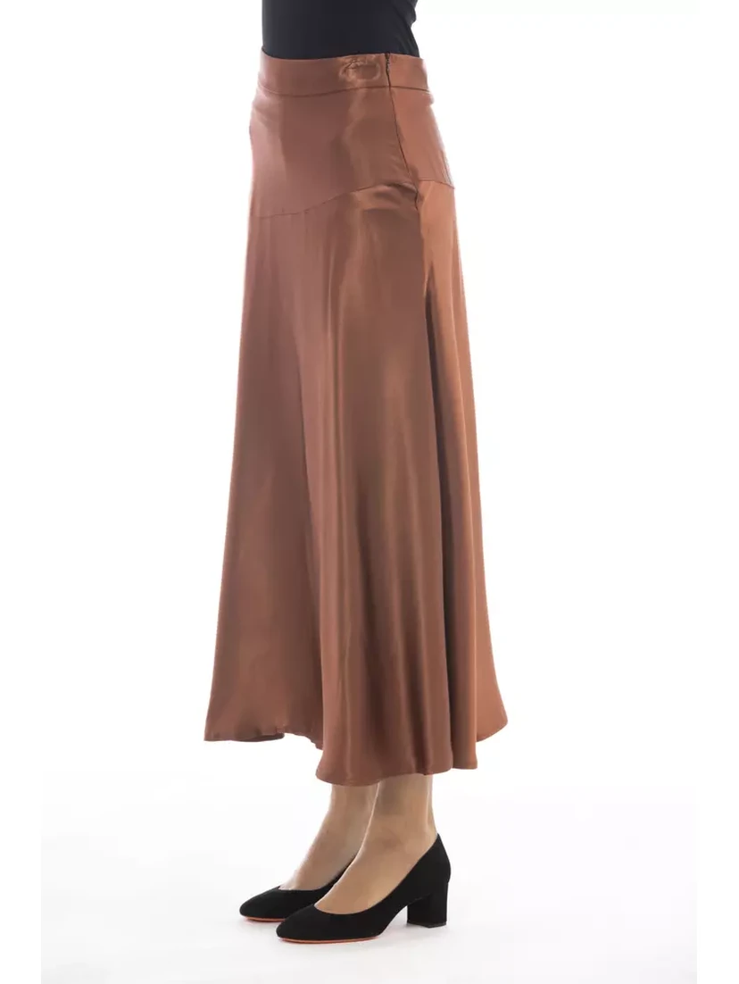 Brown Viscose Skirt