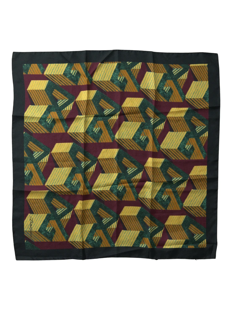 Multicolor Printed Square Handkerchief Scarf