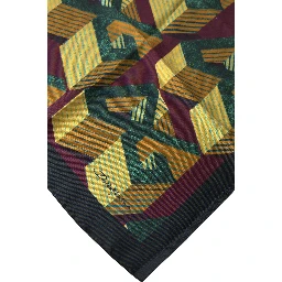 Multicolor Printed Square Handkerchief Scarf