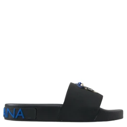 Black Slides Sandals Beach Saint Barth Shoes